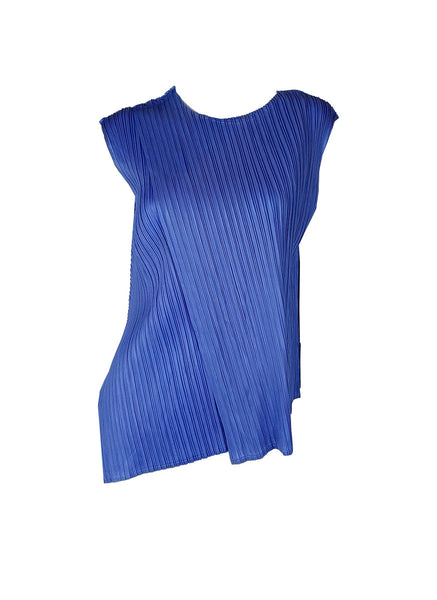 N240025 Sleeveless Pleated Vest Top *Purple