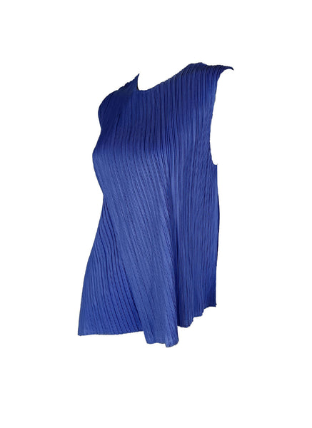 N240025 Sleeveless Pleated Vest Top *Purple