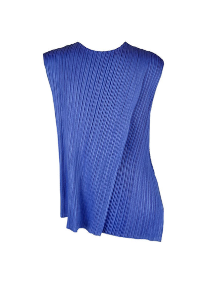 N240025 Sleeveless Pleated Vest Top *Purple