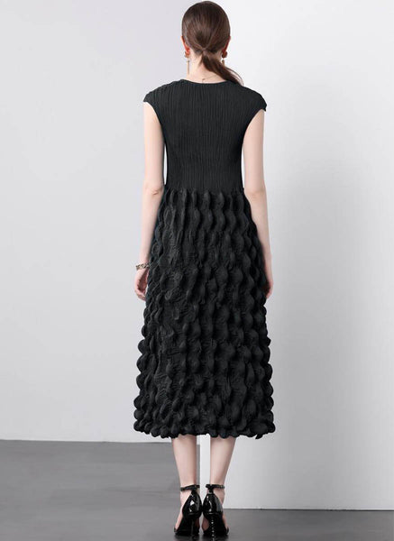 O240002 Bubble Pleated Dress *Last Piece