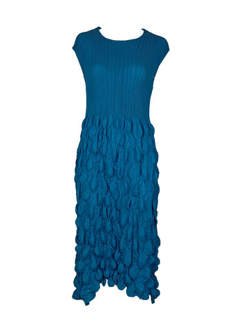 O240002 Bubble Pleated Dress *Blue