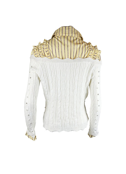 O240022 Long Sleeve Knitted Top *Yellow