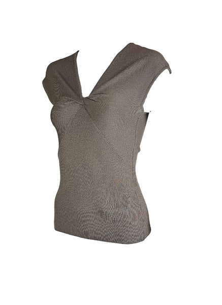 O240036 V-Neck Knitted Sleeveless Top *Last Piece