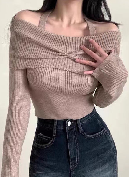 O240039 Knitted Long Sleeve Top *Last Piece