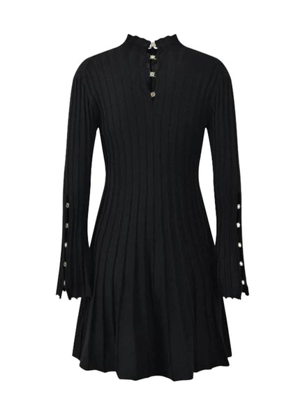 O240041 Long Sleeve Knitted Dress *Last Piece