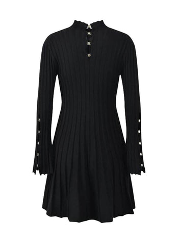 O240041 Long Sleeve Knitted Dress *Last Piece