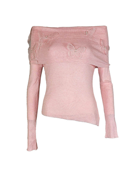 O240048 Knitted Long Sleeve Top