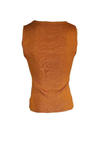 O240049 U-Neck Sleeveless Knitted Top *Last Piece