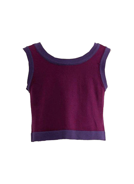 O240051 Knitted V-Neck Sleeveless Top *Last Piece