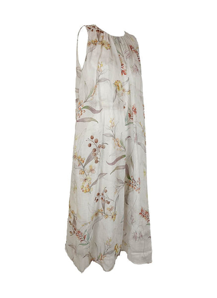 9240017 Floral Printed Sleeveless Dress