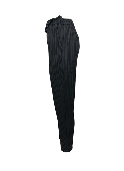 3230076 Reversed Waist Pleats Pants *Black *Backorder