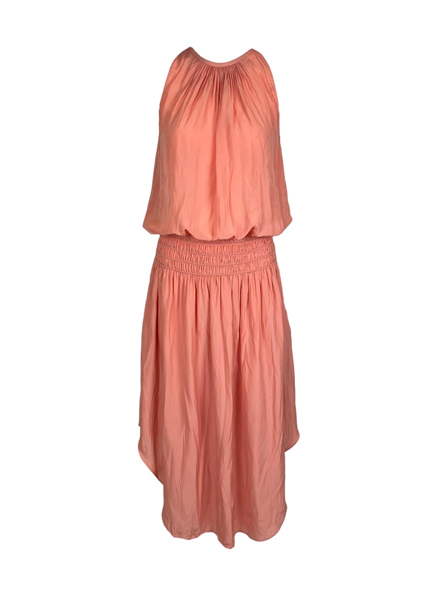 N180079 Sleeveless Midi Dress *Peach *Last Piece