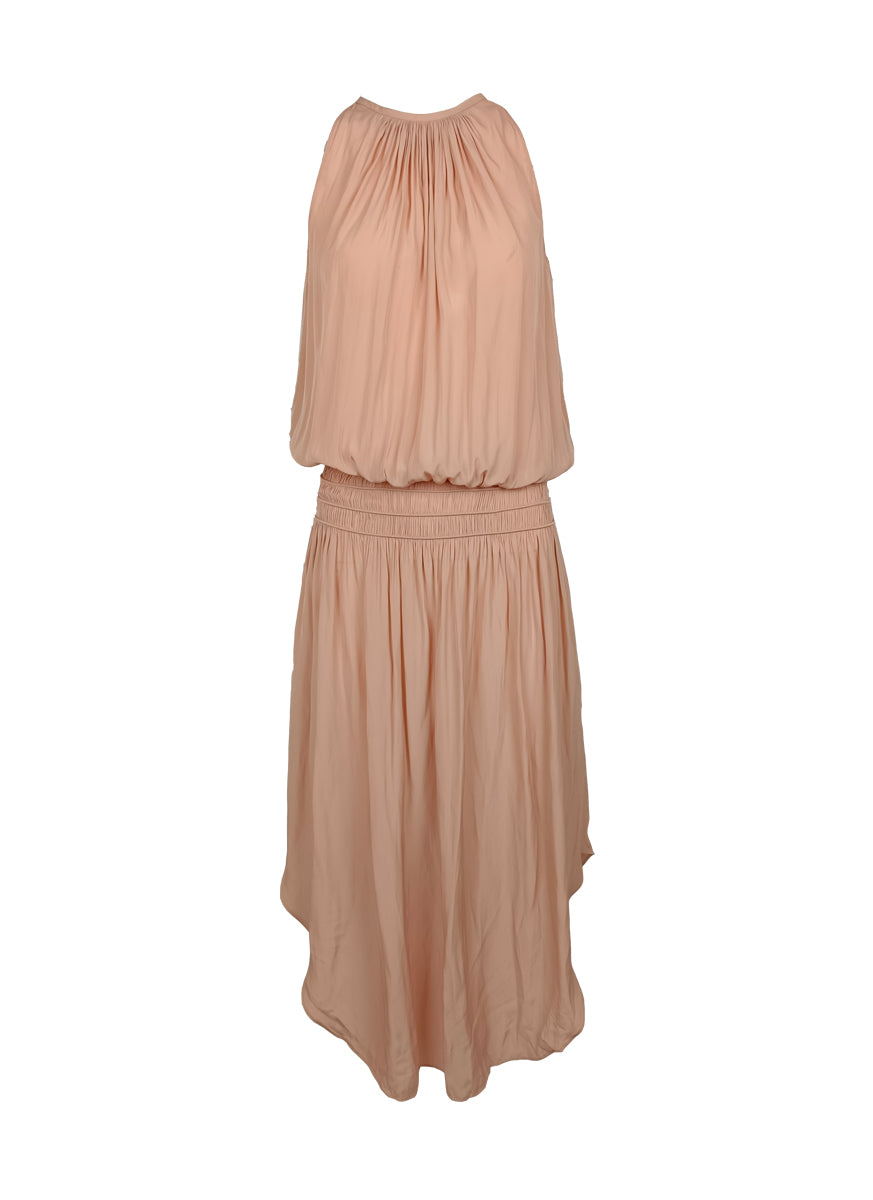 N180079 Sleeveless Midi Dress *Light Peach