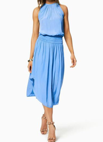 N180079 Sleeveless Midi Dress *Sky Blue