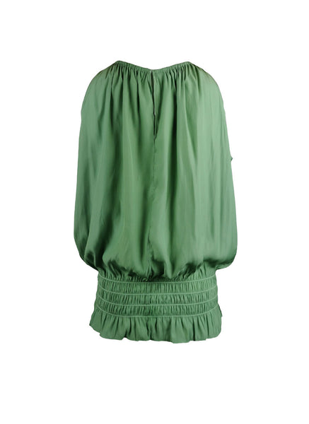 O180027 Gathered Waist Sleeveless Top *Sage Green