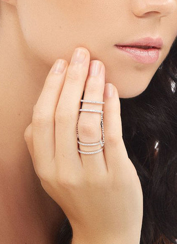 SHA0300 Four-Band Full Finger Ring